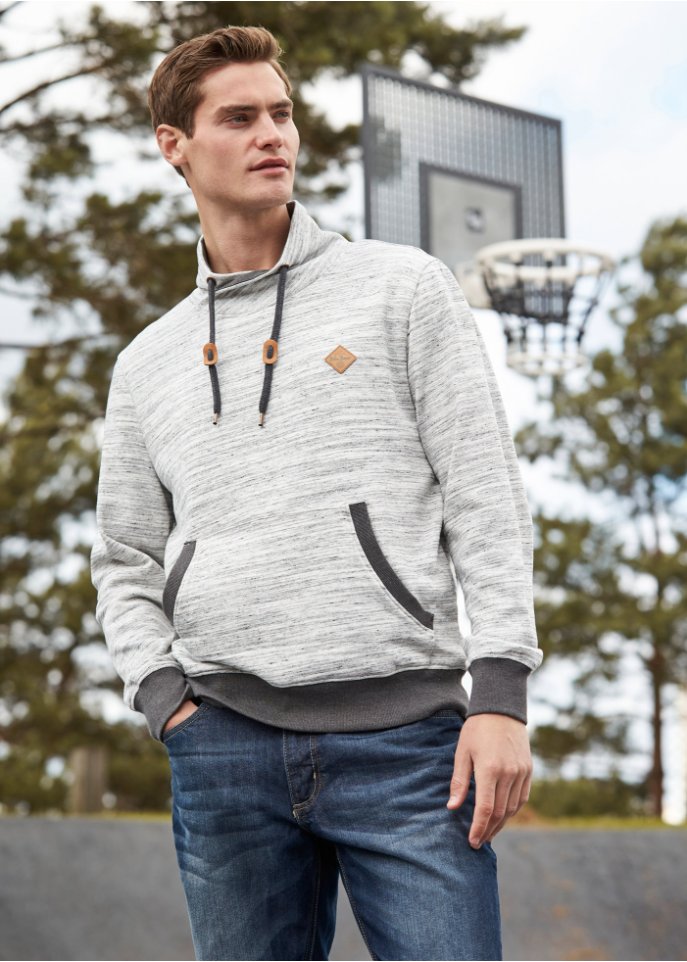 Sweatshirt mit Stehkragen