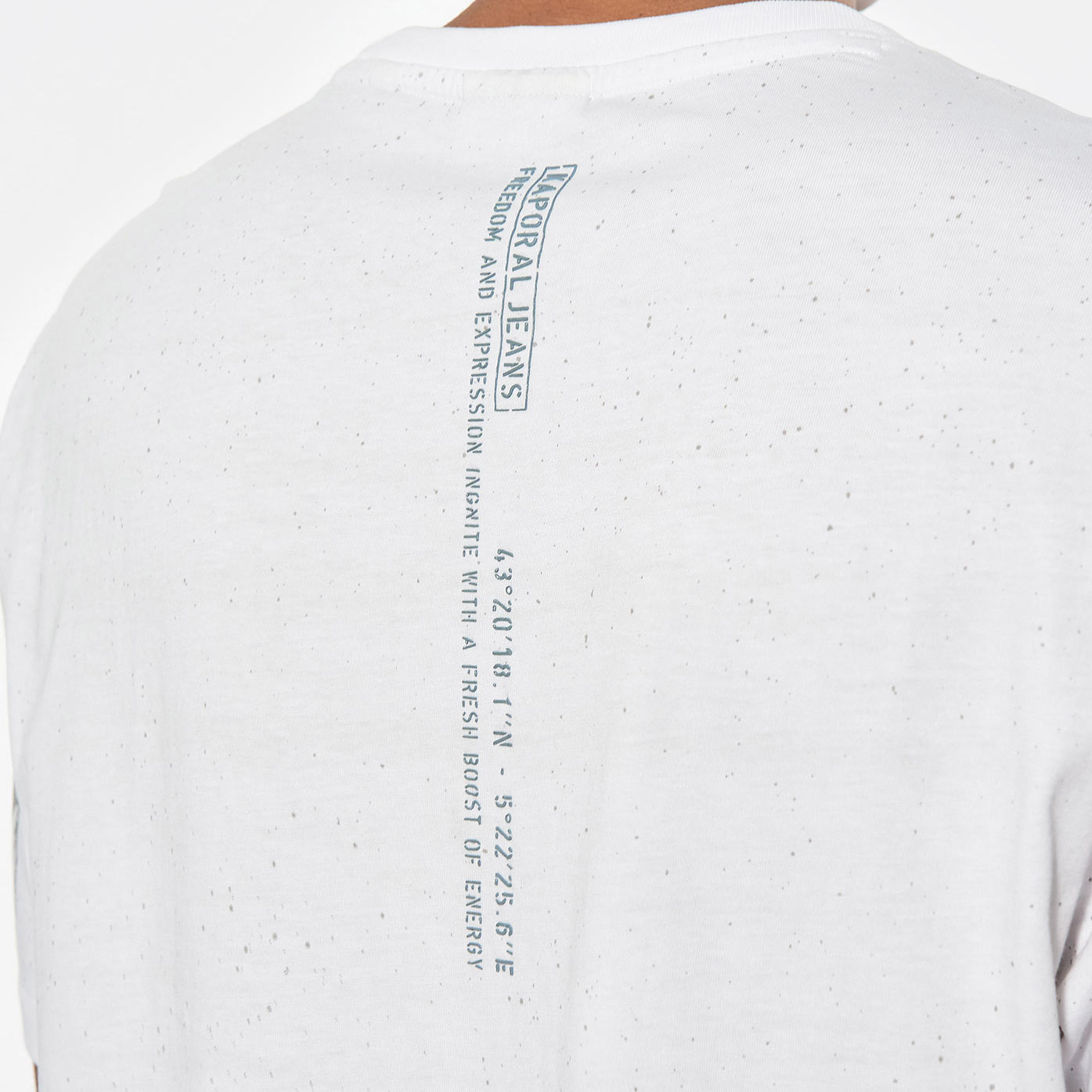 MURDO  T-shirt blanc tête de mort Homme en 100% coton