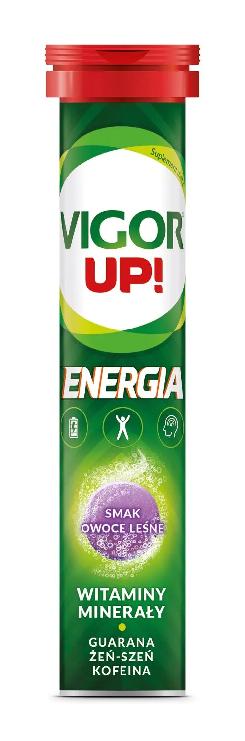 Vigor Up! Šumeće tablete za energiju, okus šumskog voća