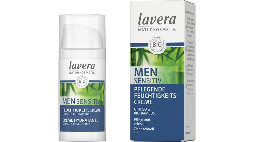 lavera men sensitiv Pflegende Feuchtigkeitscreme 30 ml