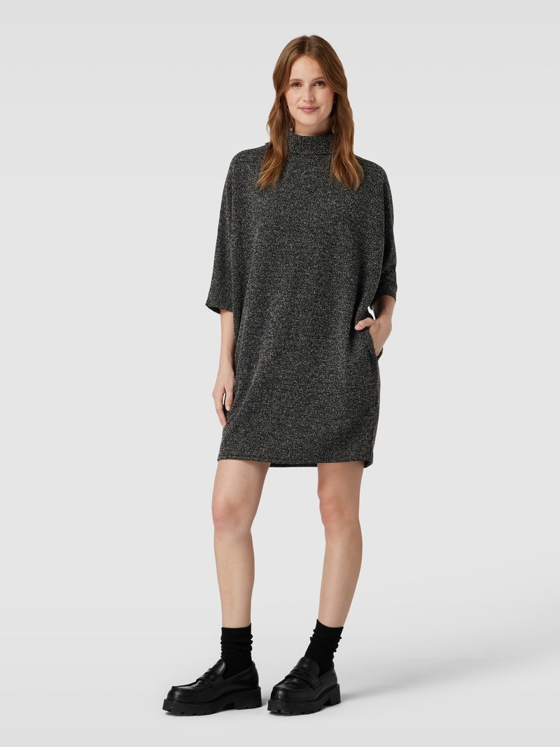 Minikleid mit Rollkragen in schwarz