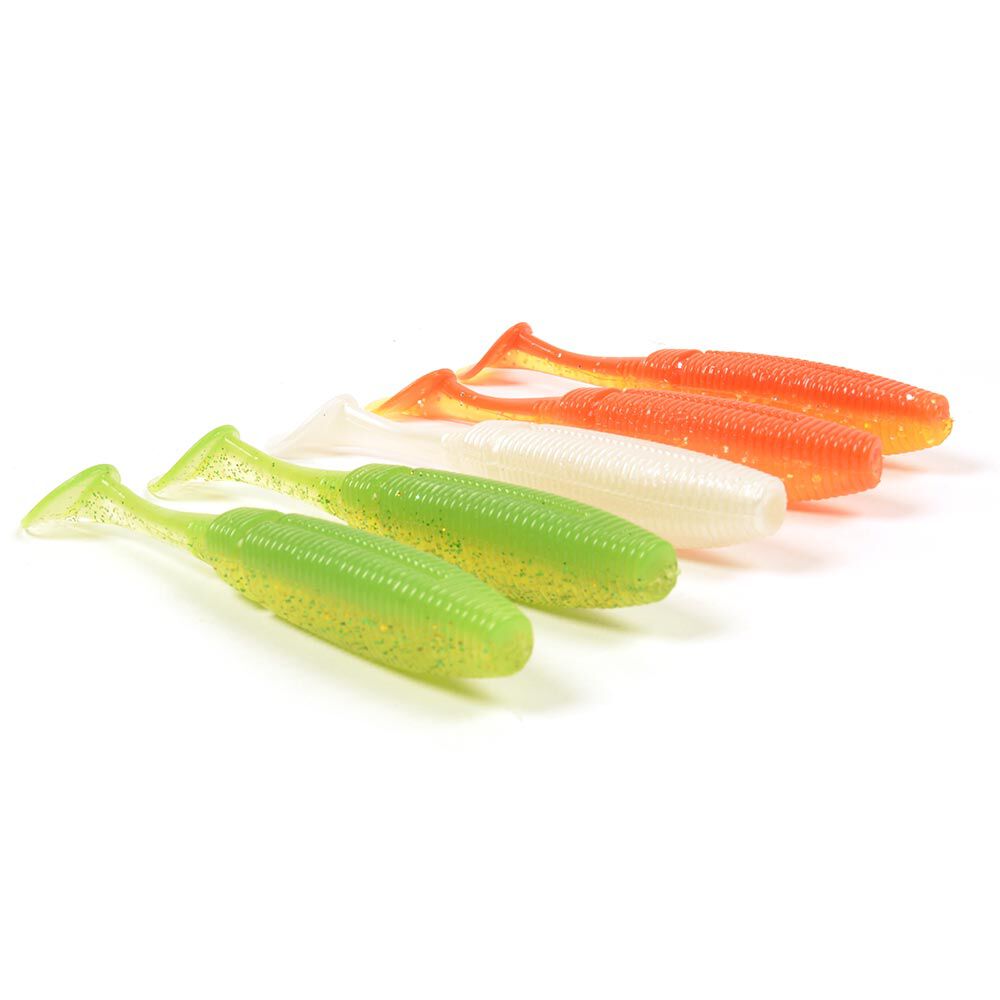 15 Shad 11,5 cm masalų pakuotė + 6 jig galvutės + dėžutė