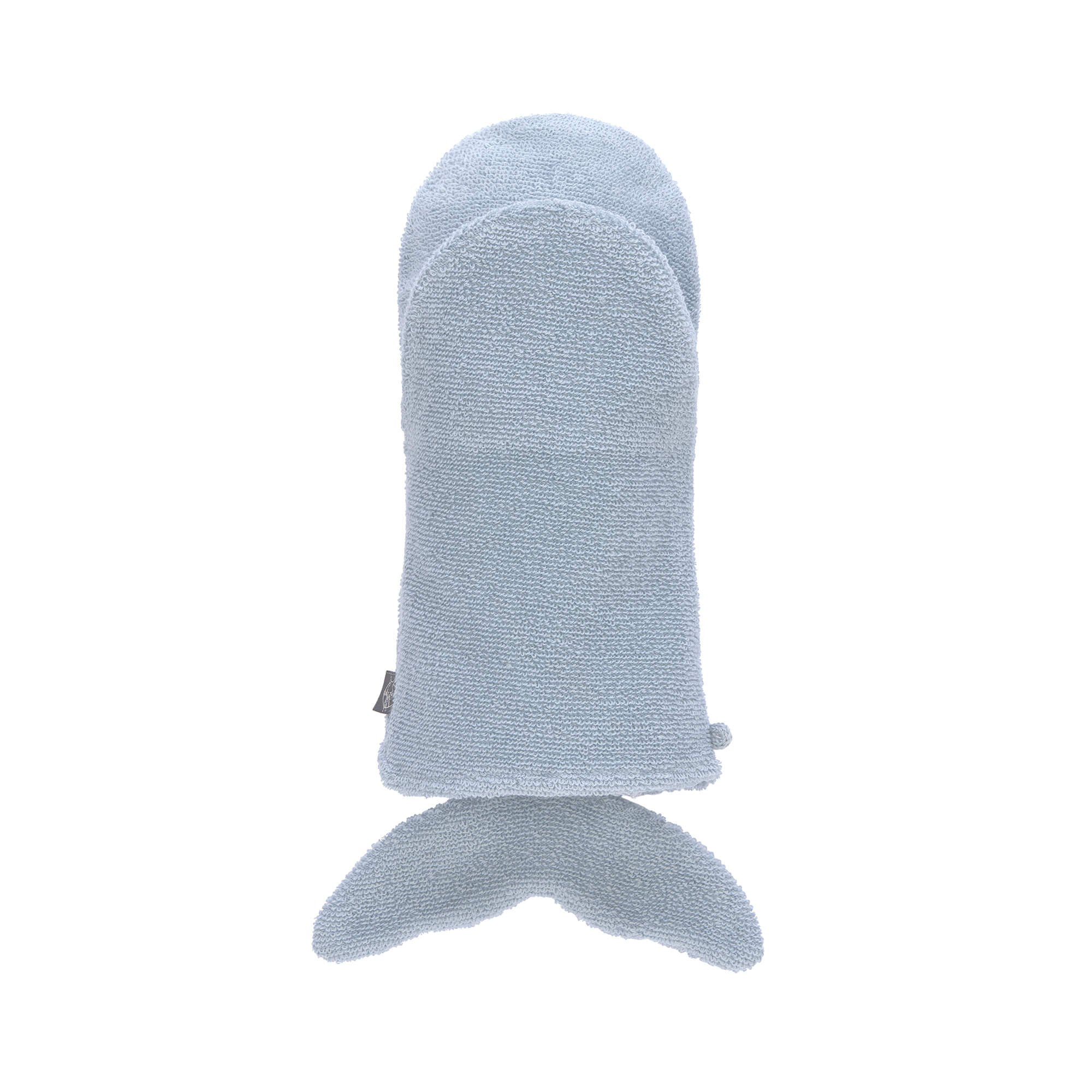 Spiel-Waschhandschuh GOTS, Wal Blau