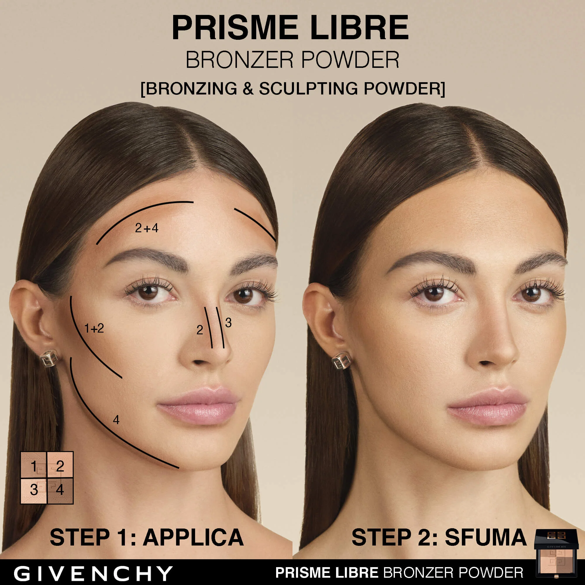 Kasvojen Prisme Libre Bronzing Powder - pronssi