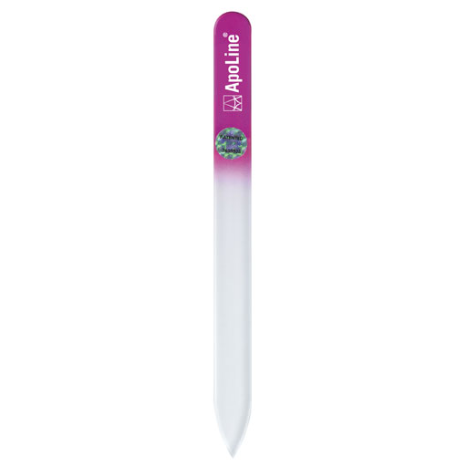 APOLINE Nagelfeile Glas 14 cm pink  1 St