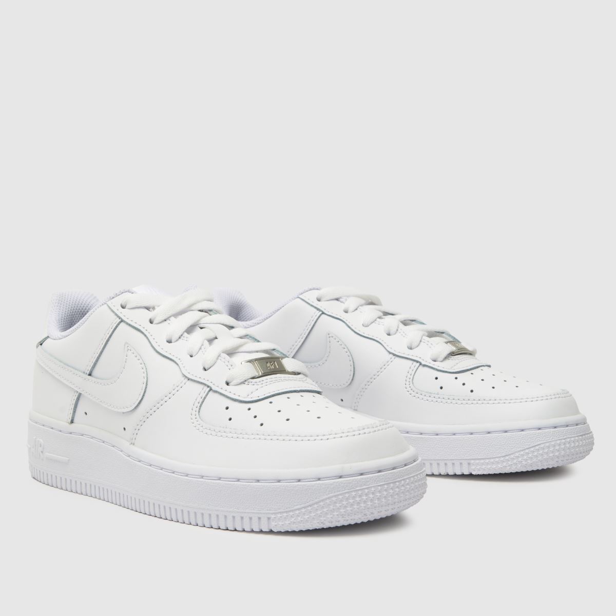 Nike vita Air Force 1 le Youth-träningsskor