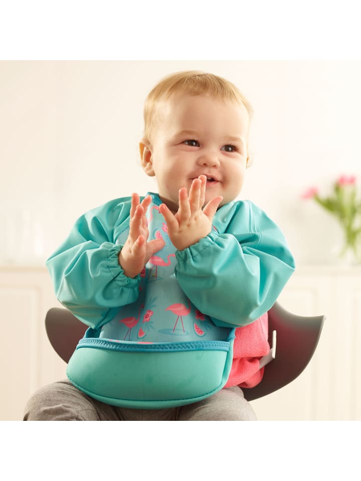 Bibetta Lätzchen mit Raglanärmeln Neopren-Lätzchen Flamingos günstig kaufen onesize