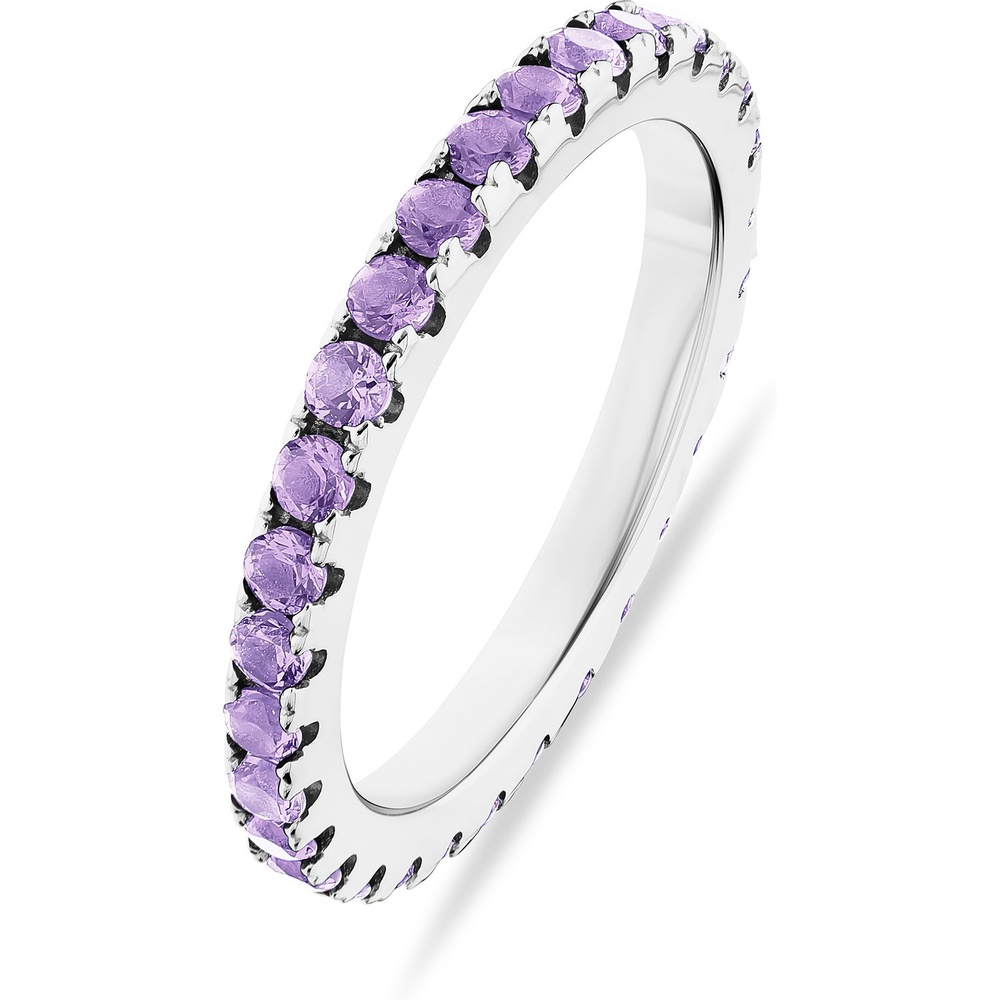 FAVS Bague pour femme 925 Argent lilas Bague