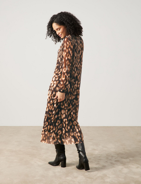 Plissiertes Maxikleid