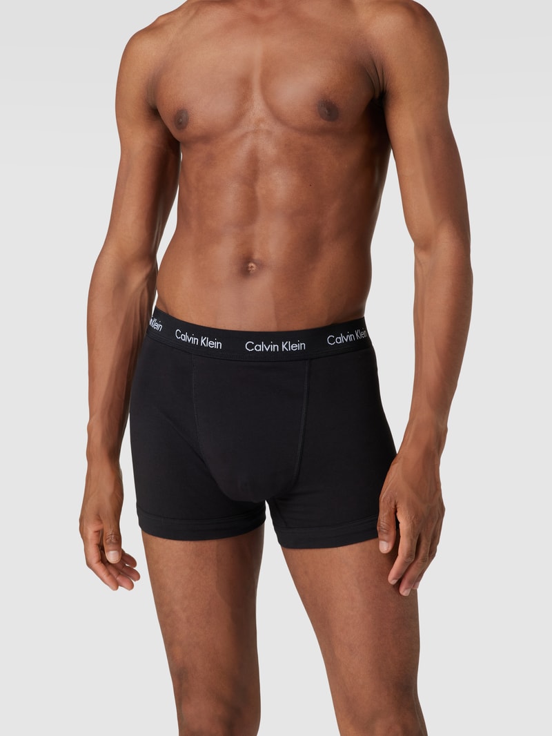 Trunks mit Logo-Bund im 3er-Pack in schwarz