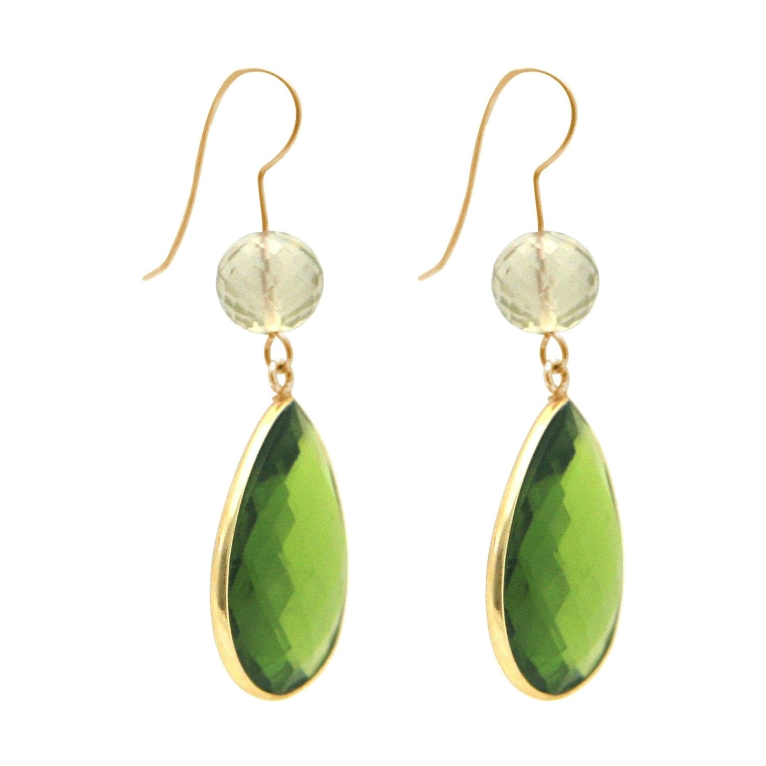 Ohrringe 'Citrin und Peridot Tropfen'