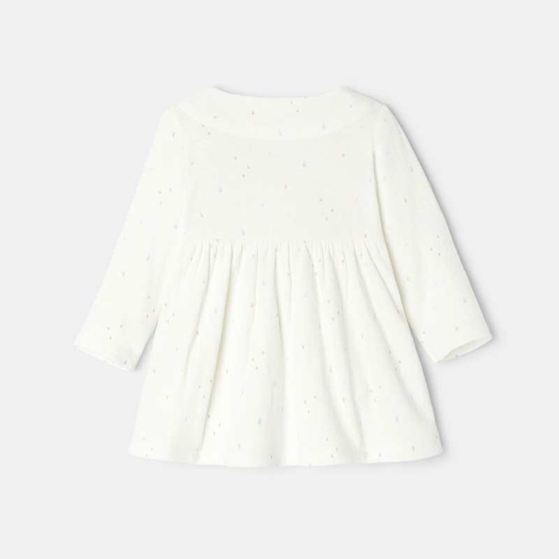 Robe à manches longues en coton bio naissance Absorba
