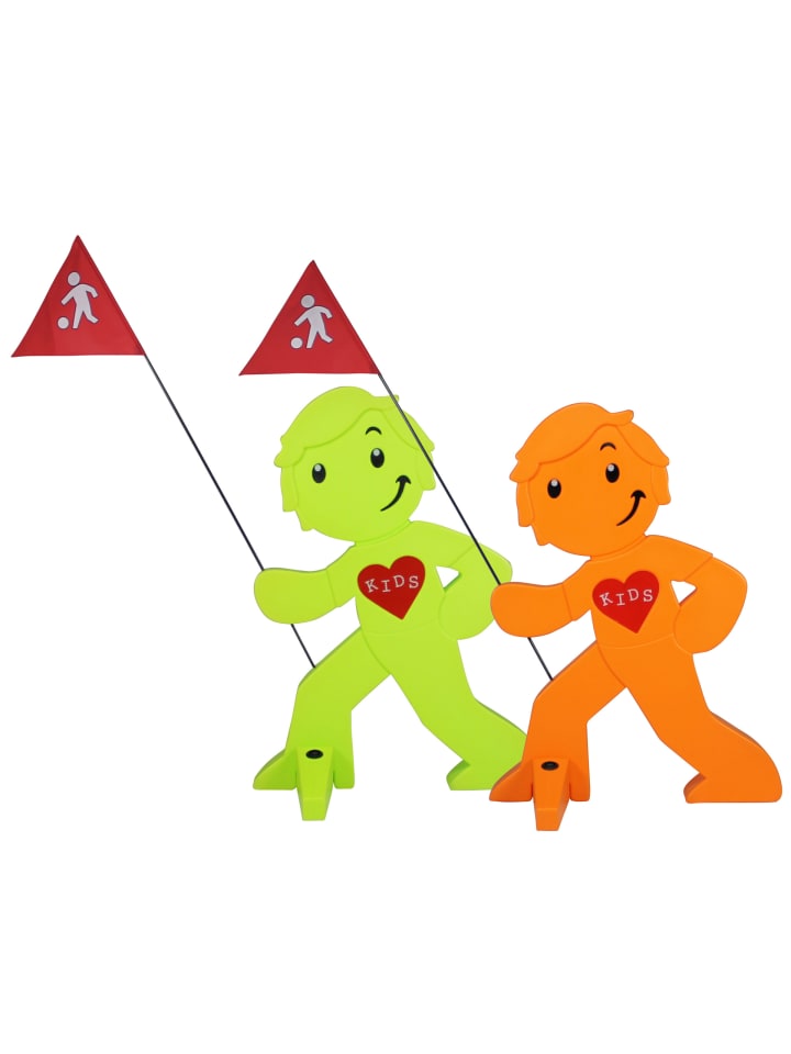 StreetBuddy StreetBuddy  Warnfigur für Kindersicherheit in Grün und Orange. 2-er Pack günstig kaufen onesize