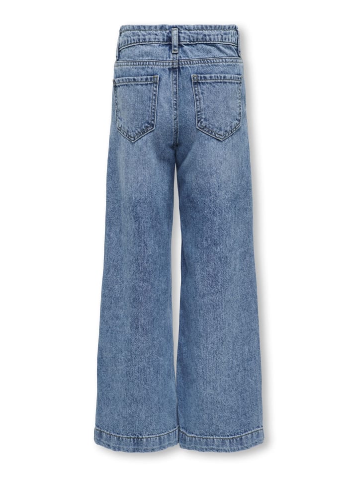 KIDS ONLY Wide Fit Jeans KOGCOMET WIDE LEG DNM in medium blue denim günstig kaufen