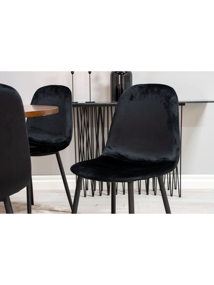 ebuy24 Essgruppe Copenhagen 8 Schwarz 140 x 140 cm günstig kaufen onesize