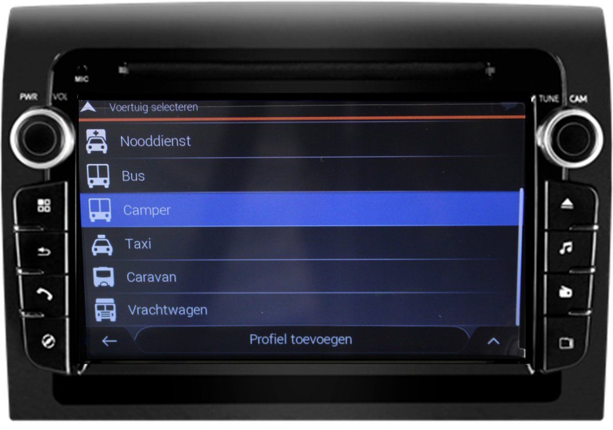 BergGPS Fiat Ducato DAB+ Radio Camper Navigation mit Carplay