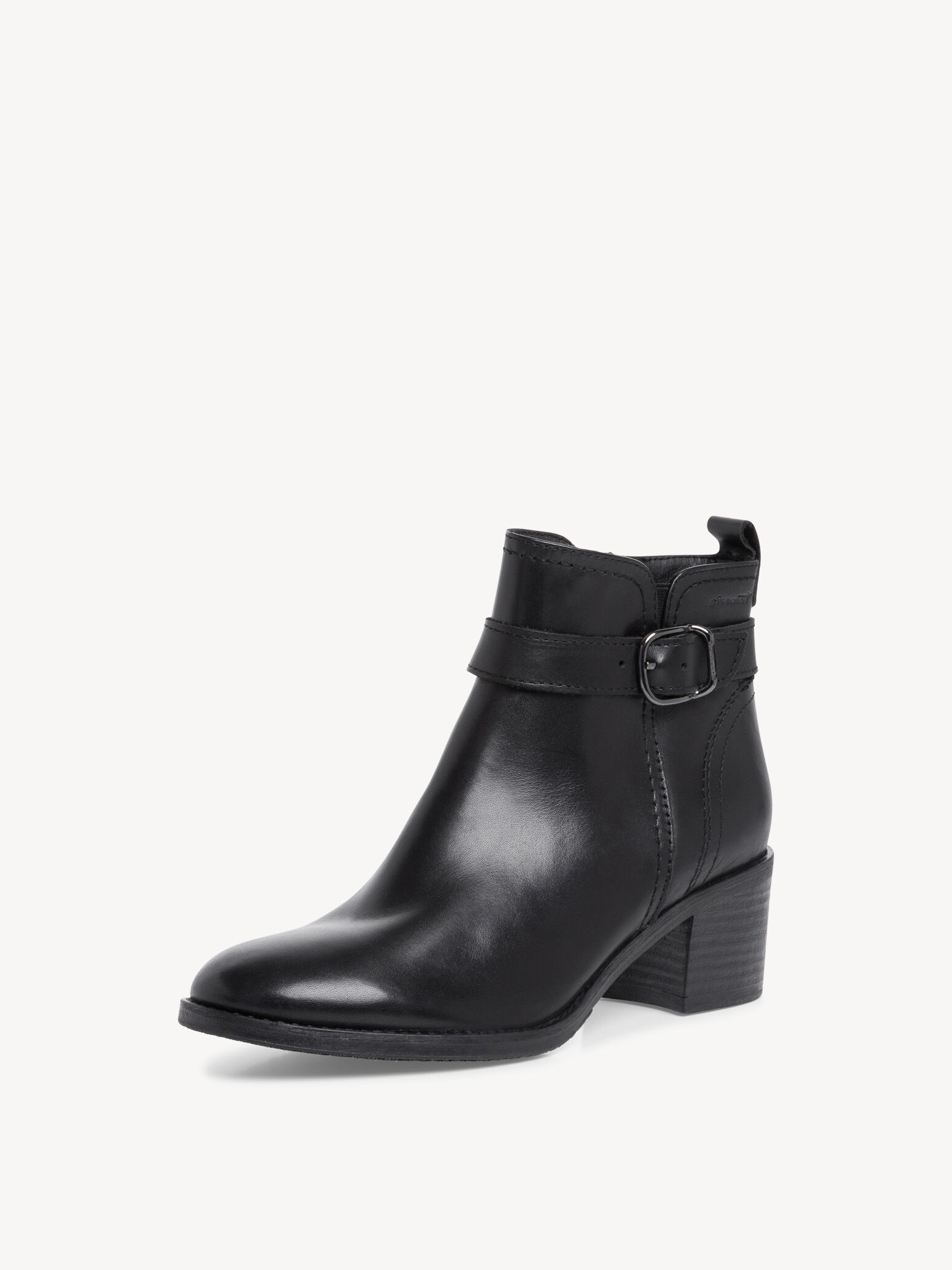 Bottine en cuir - noir