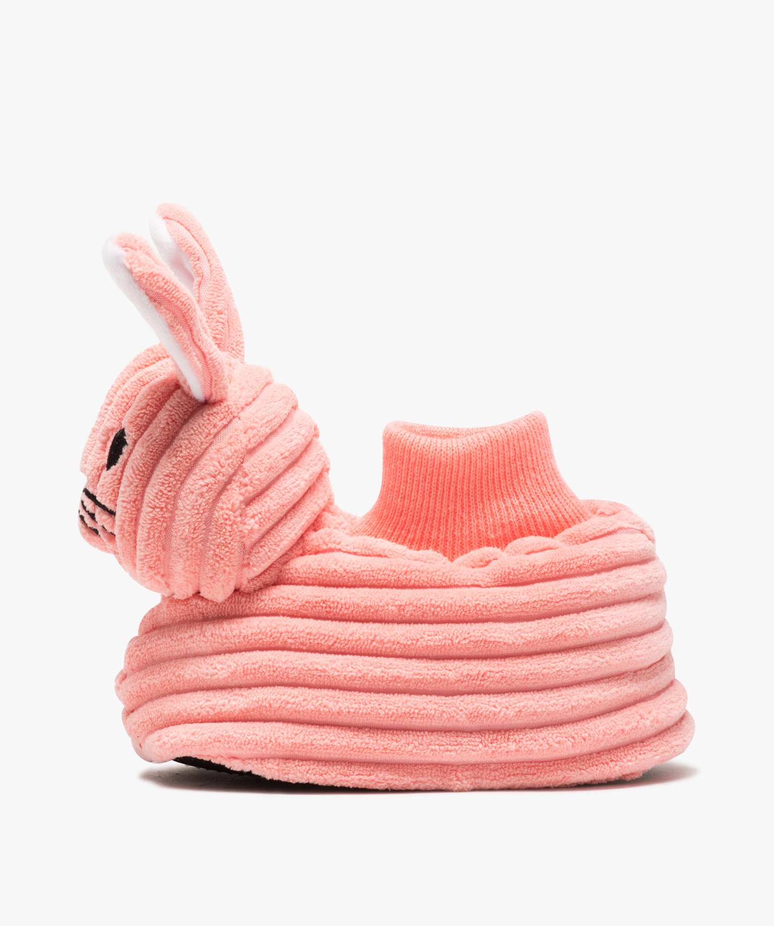 Chaussons fille 3D en forme de doudou lapin rose | GEMO