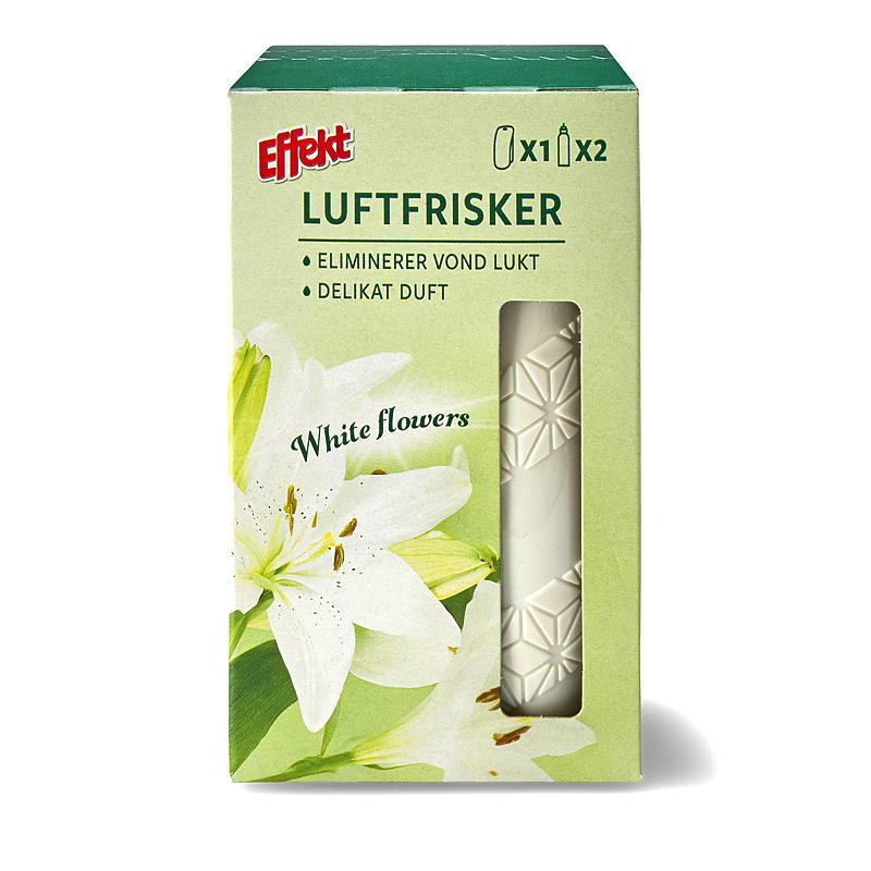 Effekt Luftfrisker 2x24 ml, White Flowers, Effekt