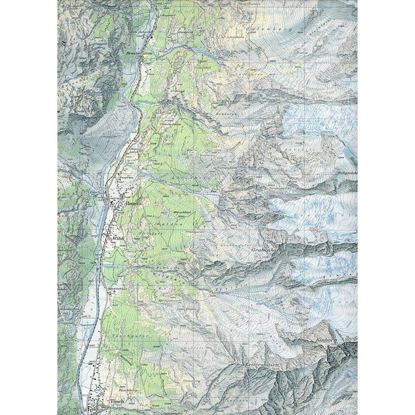 Swisstopo 1 : 25 000 Randa - Wanderkarte