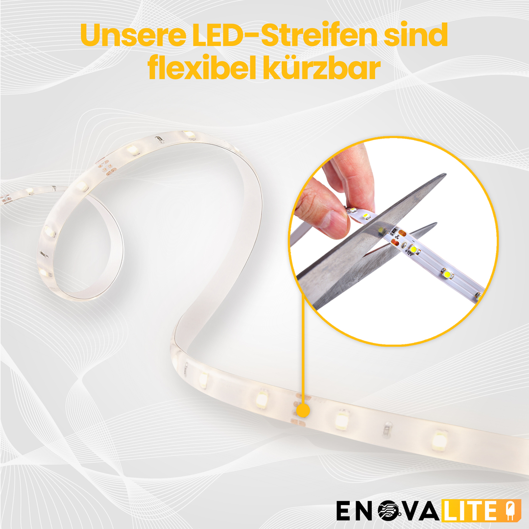 ENOVALITE LED-Streifen, RGB und CCT, 24 V