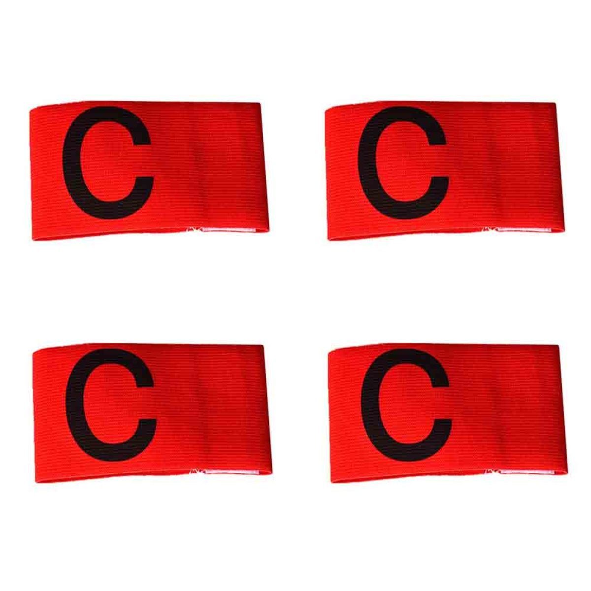 Einemgeld Kapitänsbinde Captain Armband 4 Stück Fußball Kapitänsbinde Armband, Klettverschluss