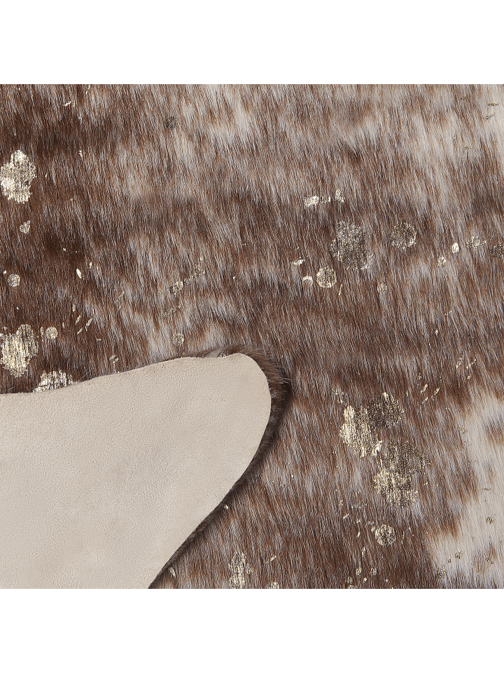 Beliani Schaffell BOGONG in Braun/Beige/Gold - (W) 130 x (H) 1 x (L) 170 cm günstig kaufen onesize