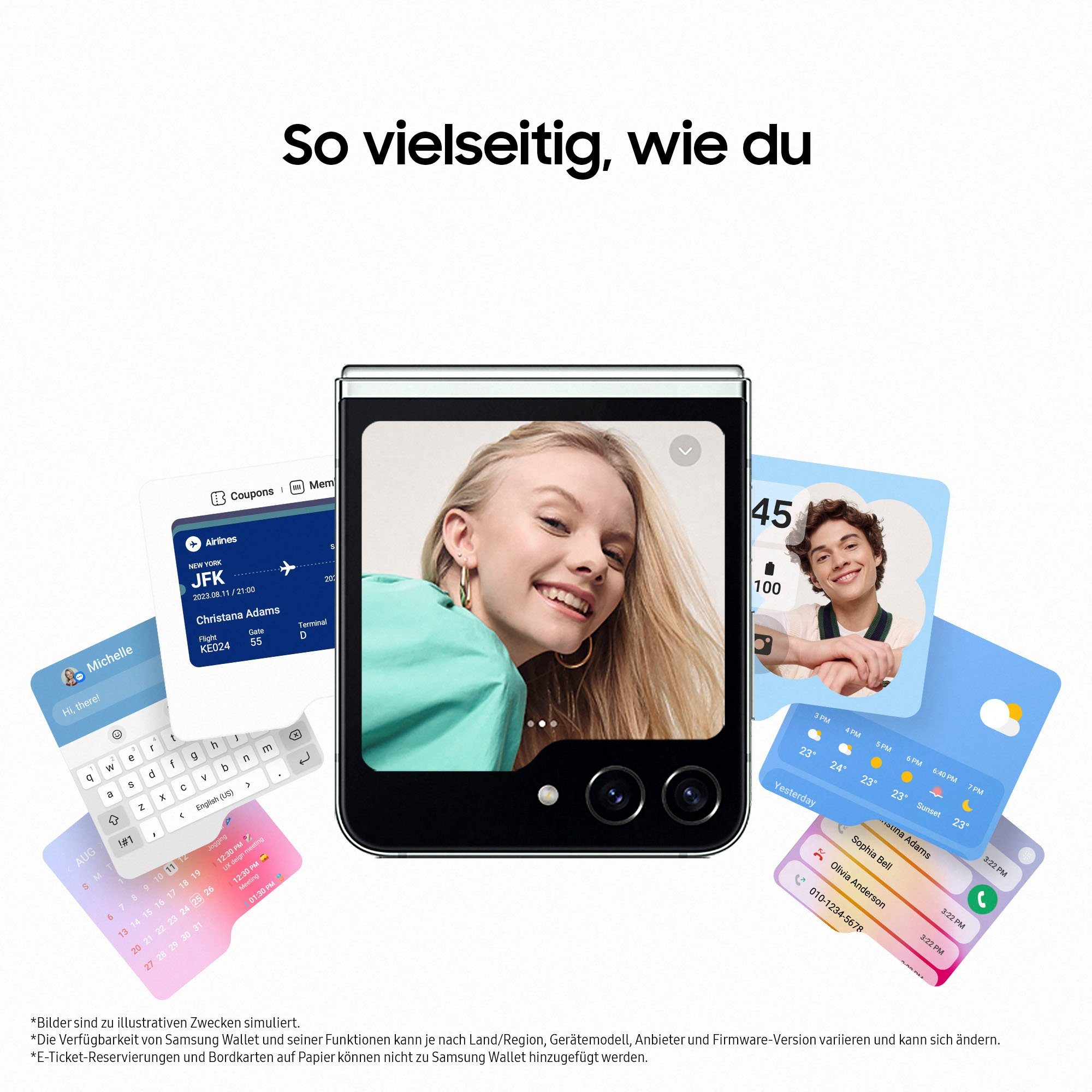 Samsung Galaxy Z Flip 5 Smartphone (17,03 cm/6,7 Zoll, 512 GB Speicherplatz, 12 MP Kamera)