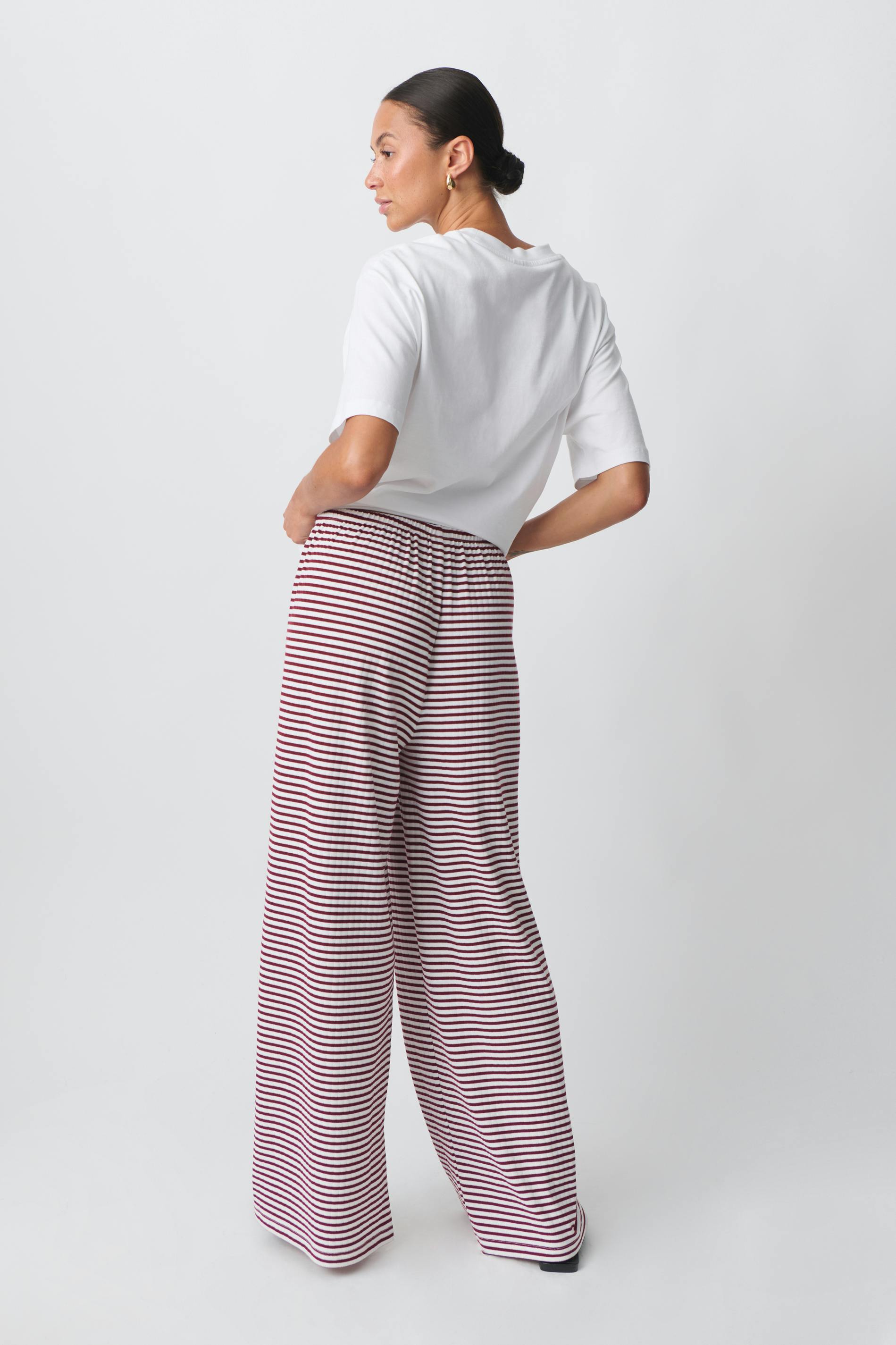 Striped soft trousers