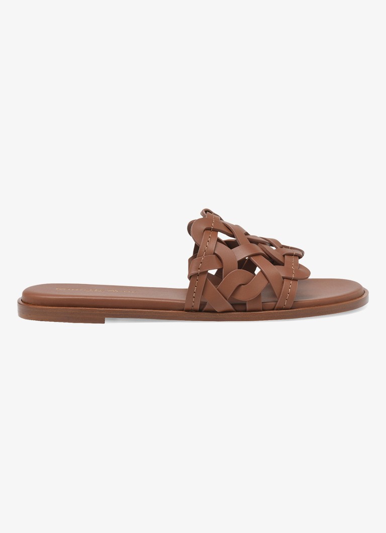 Gianvito Rossi Babouche Amalfi în piele de vițel