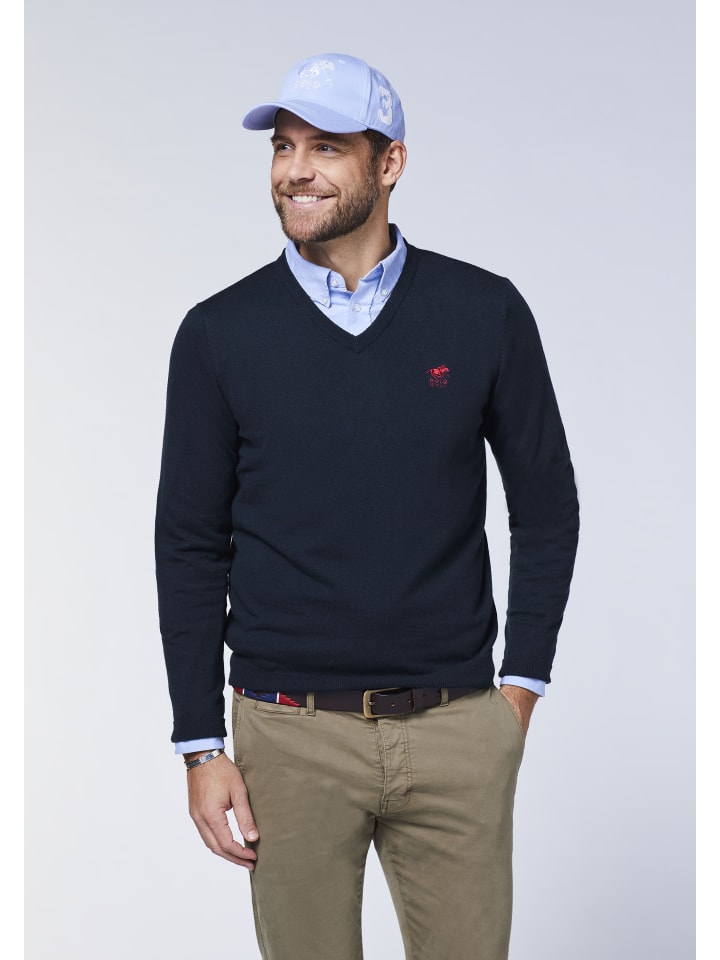 Polo Sylt Pullover in Blau günstig kaufen