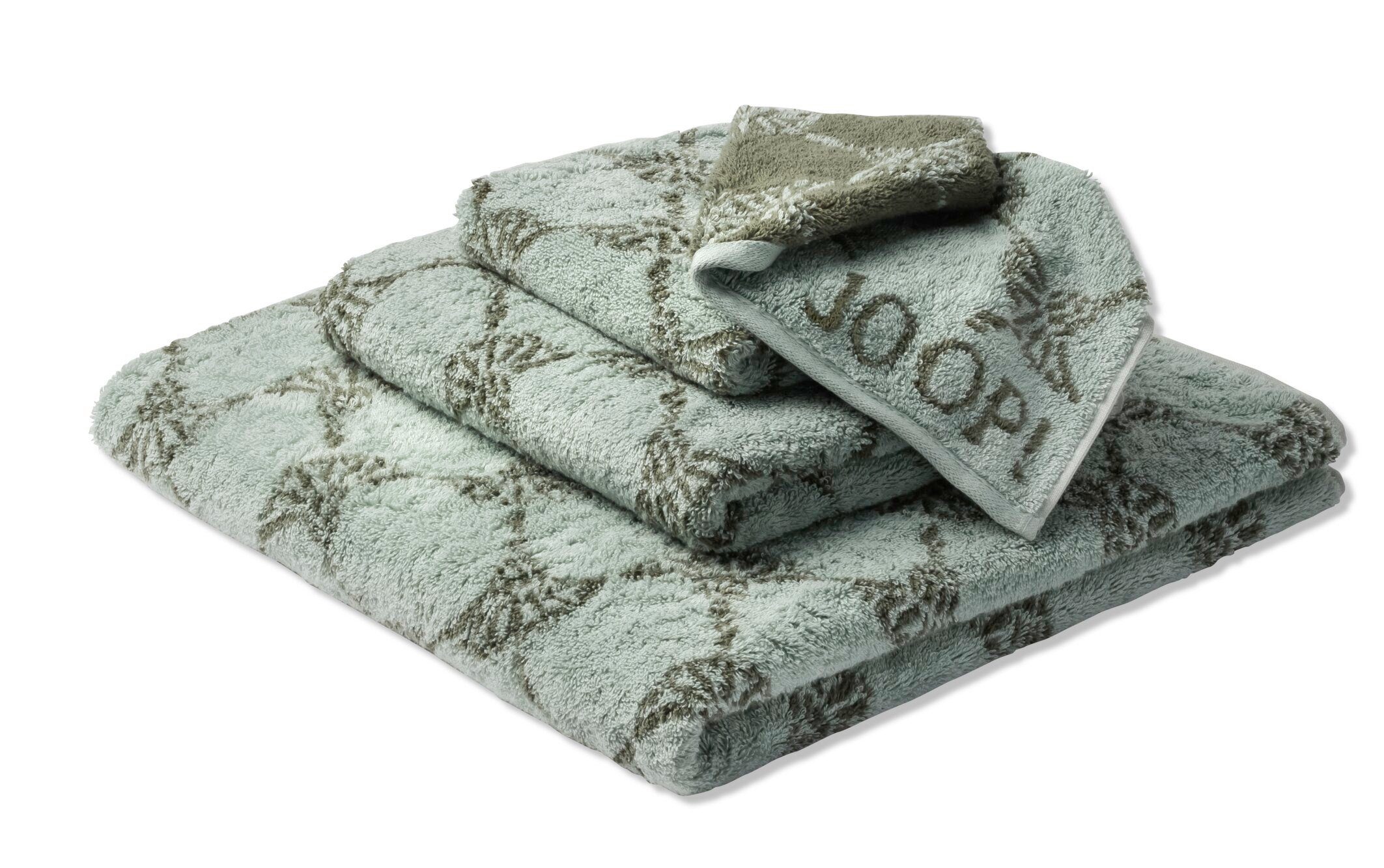 Joop! Waschhandschuh JOOP! LIVING - CLASSIC CORNFLOWER Waschhandschuh-Set (3-tlg)