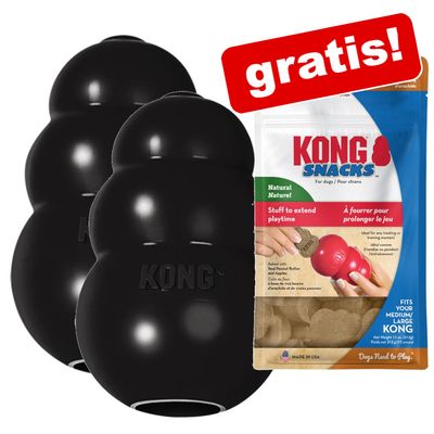 ​​​​​​​2 Stück KONG Extreme Spielzeug + KONG Snacks Peanut Butter gratis!