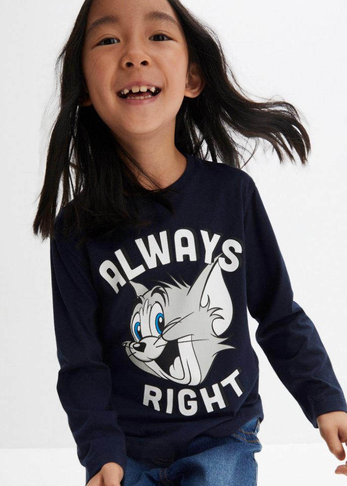 Kinder Langarmshirt Tom and Jerry