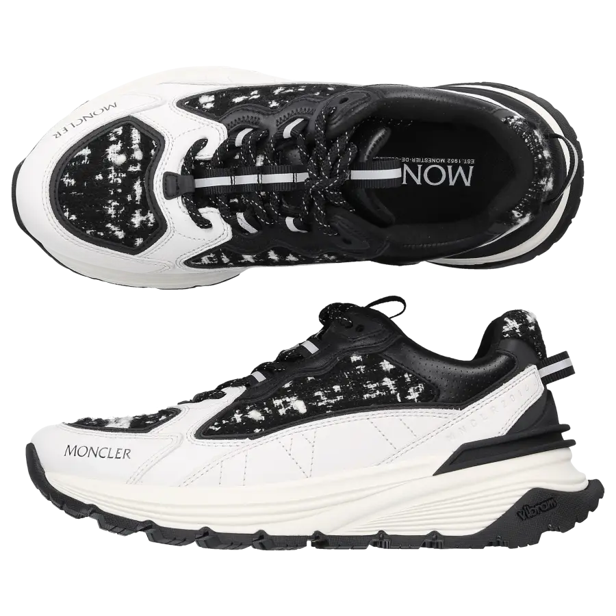 Moncler - Sneaker low LITE RUNNER Kalbsleder - schwarz