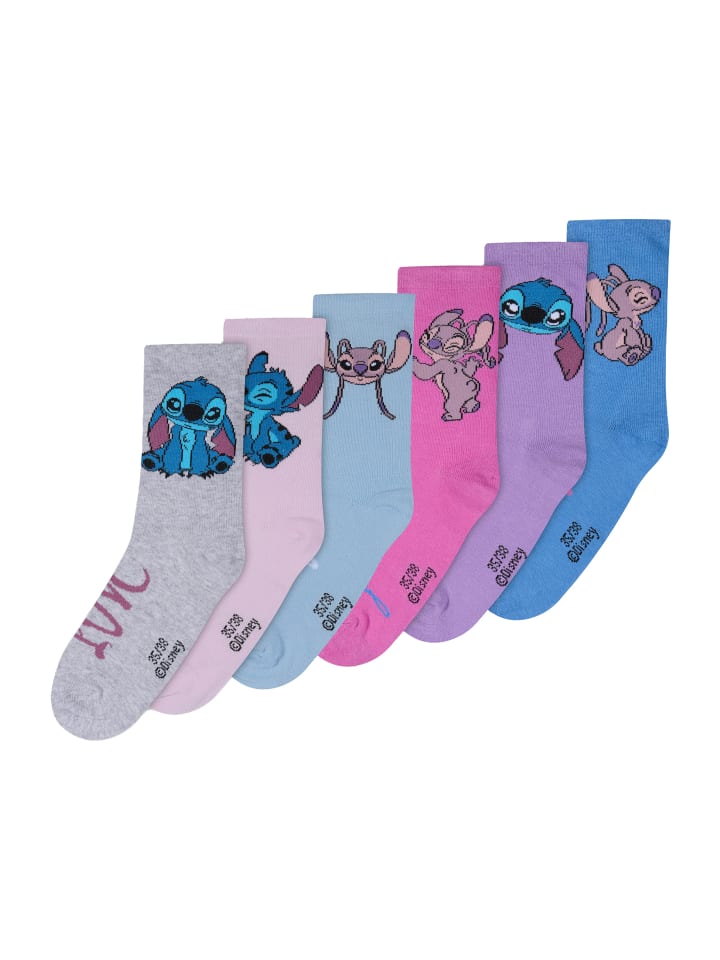 Stitch 6er-Set: Socken Stitch in Mehrfarbig günstig kaufen