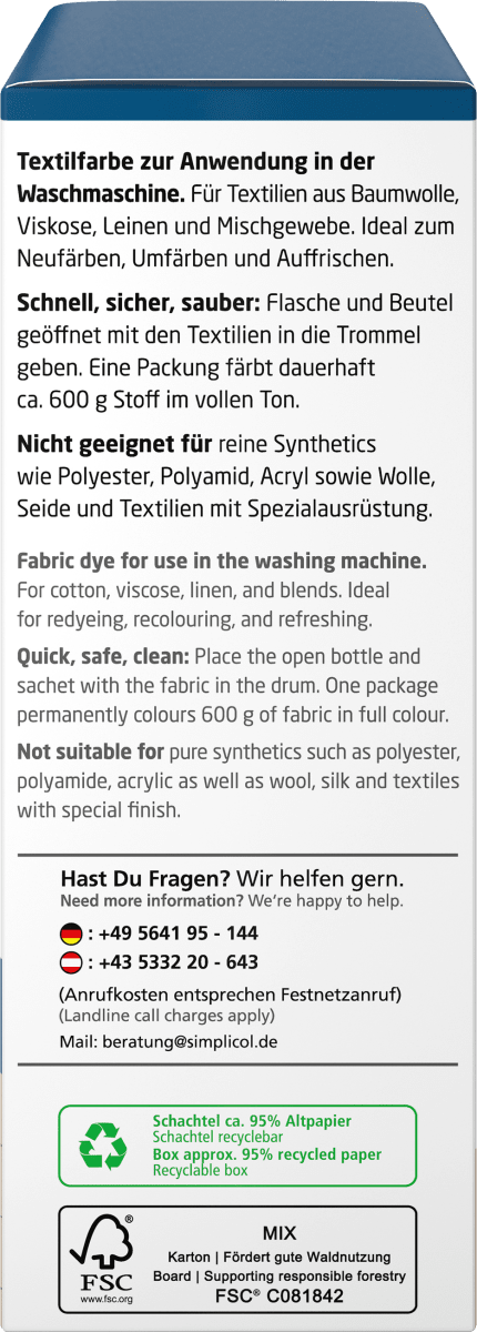 Textilfarbe intensiv Opal- Petrol, 1 St
