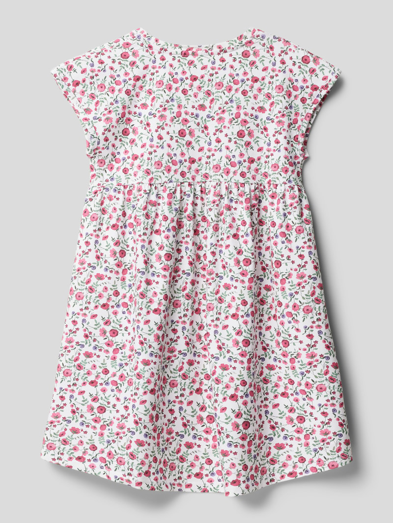 Kleid mit Allover-Print Modell 'DOTTA' in weiß