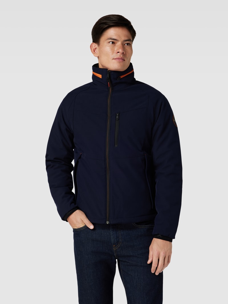 Jacke mit Stehkragen in marineblau