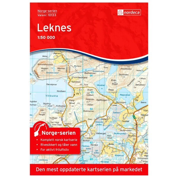 Nordeca - Leknes - Wanderkarte