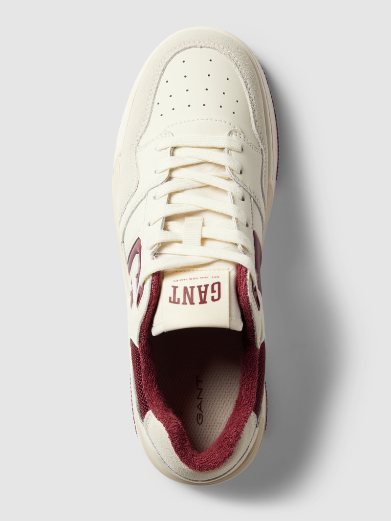 Sneaker mit Kontrastbesatz Modell 'Ellizy' in offwhite