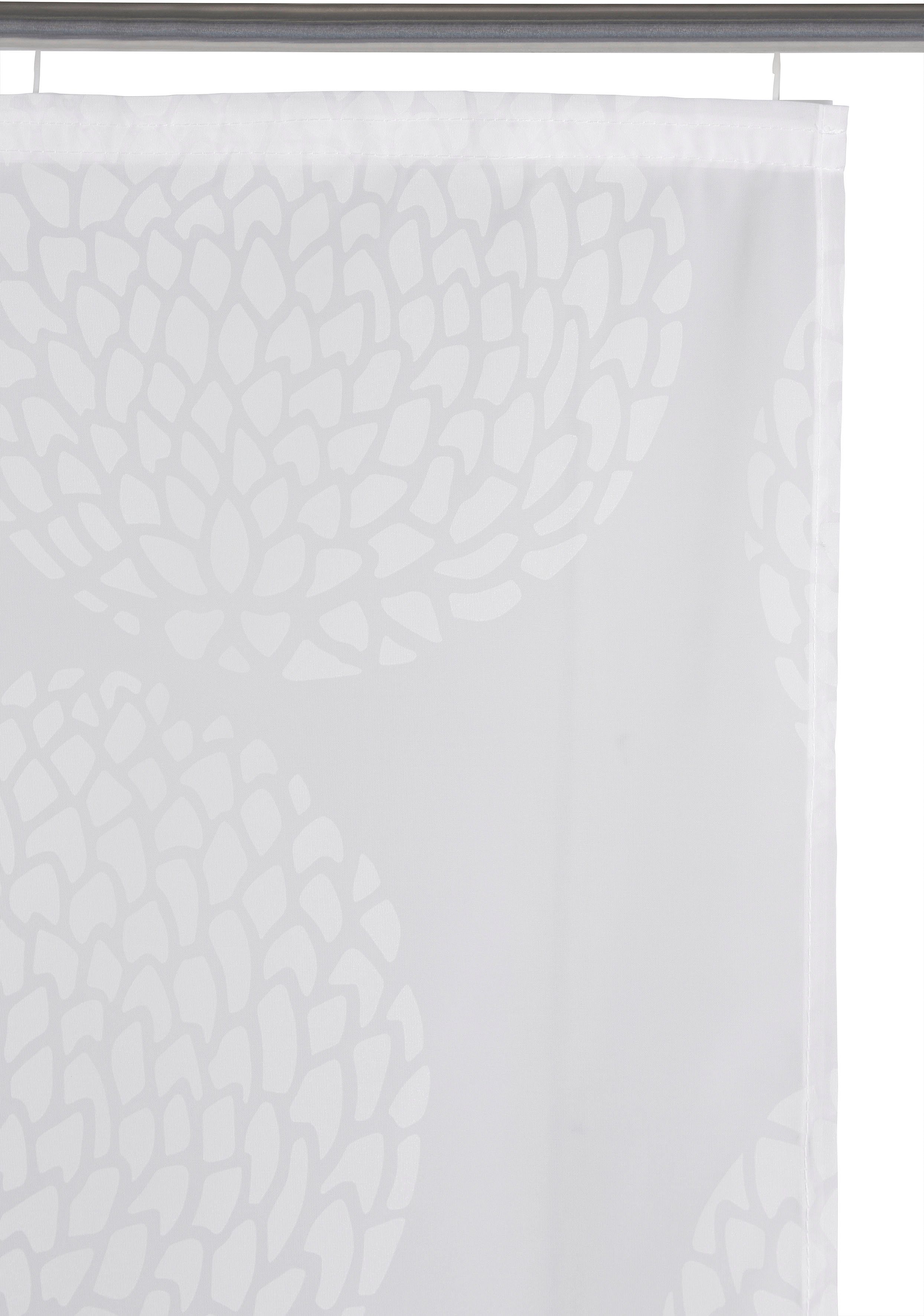Schiebegardine Belem, my home, Klettschiene (2 St), transparent, Voile, Set, Fertiggardine, inkl. Befestigungszubehör, transparent