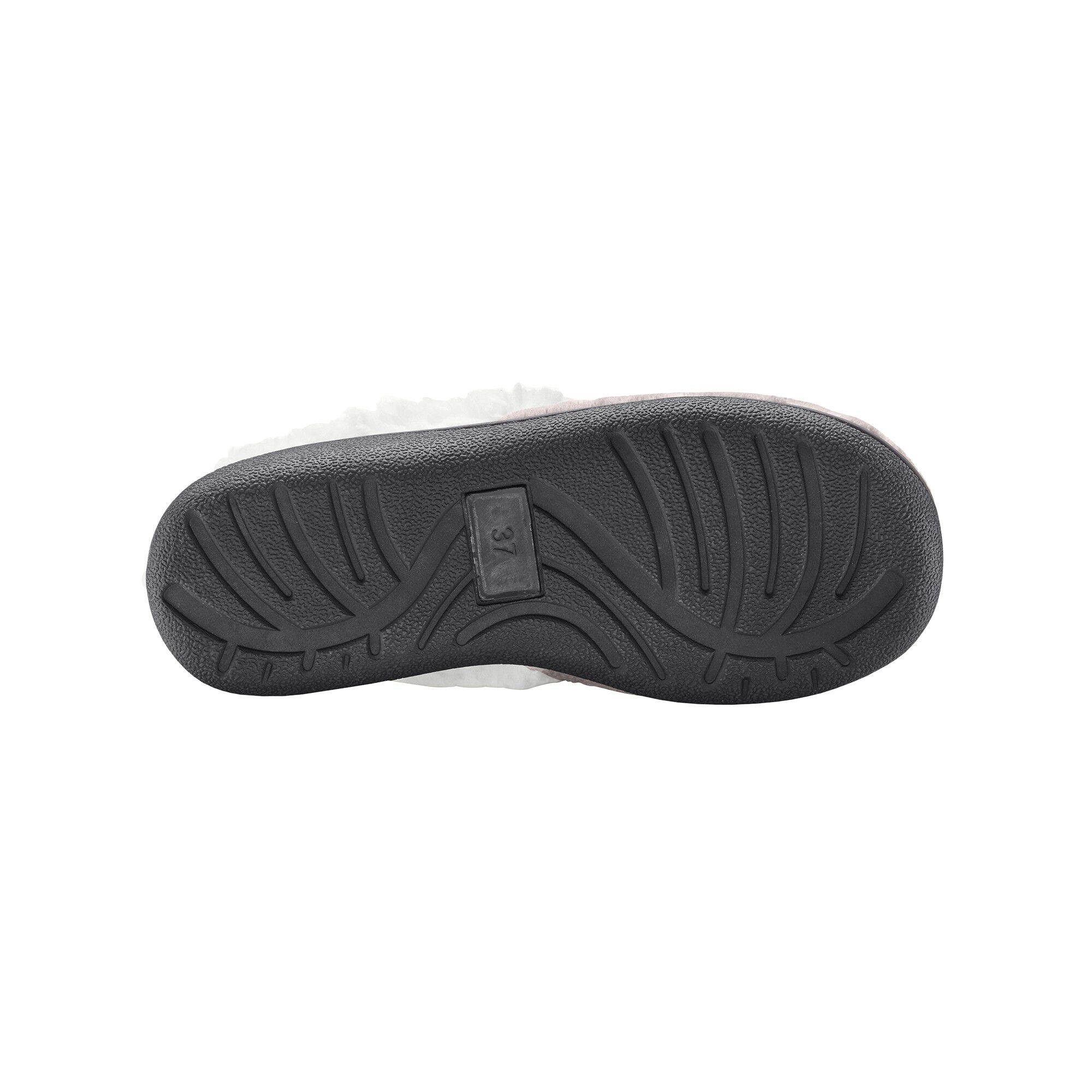 Chaussons mules polaires imprimées pois
