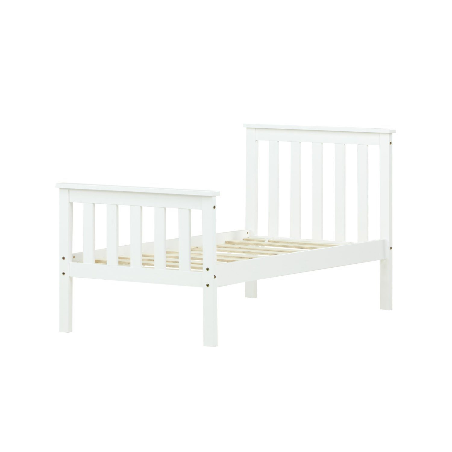 Homestyle4u Holzbett Doppelbett Jugendbett Juniorbett weiß Natur 140x200 90x200 70x140 Bett (Kein Set)