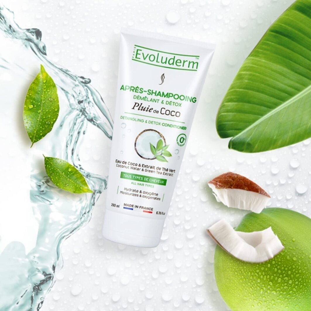 Odżywka rozplątująca i detoksykująca Evoluderm Coconut Rain