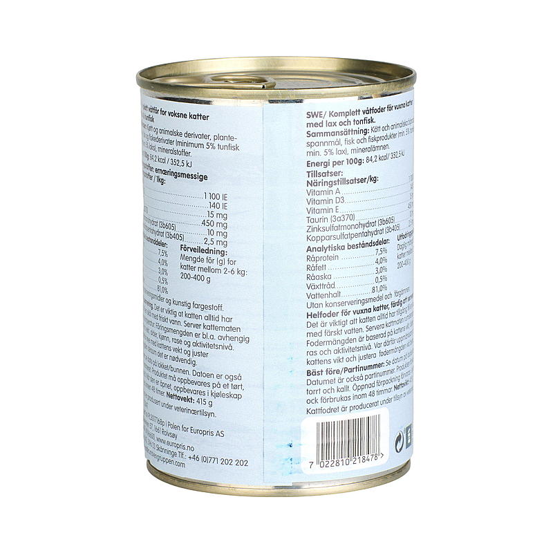 MaxCat Kattemat 415 g Laks/tunfisk i saus MaxCat
