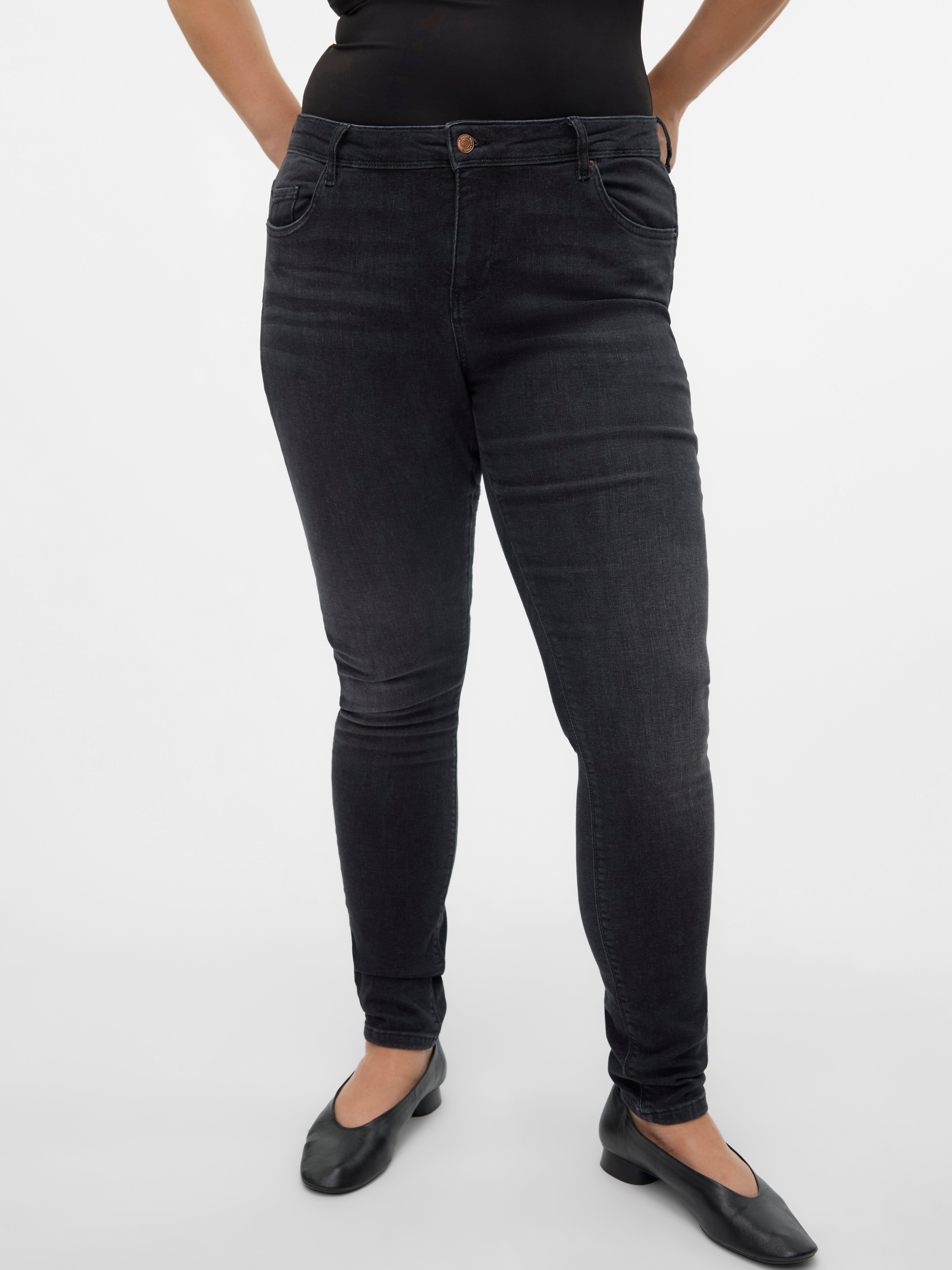 VMLUX Mid Rise Slim Fit Jeans