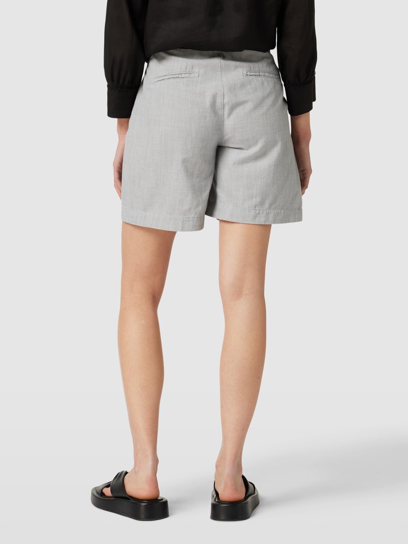 Wide Leg Bermudas aus Baumwolle in hellgrau