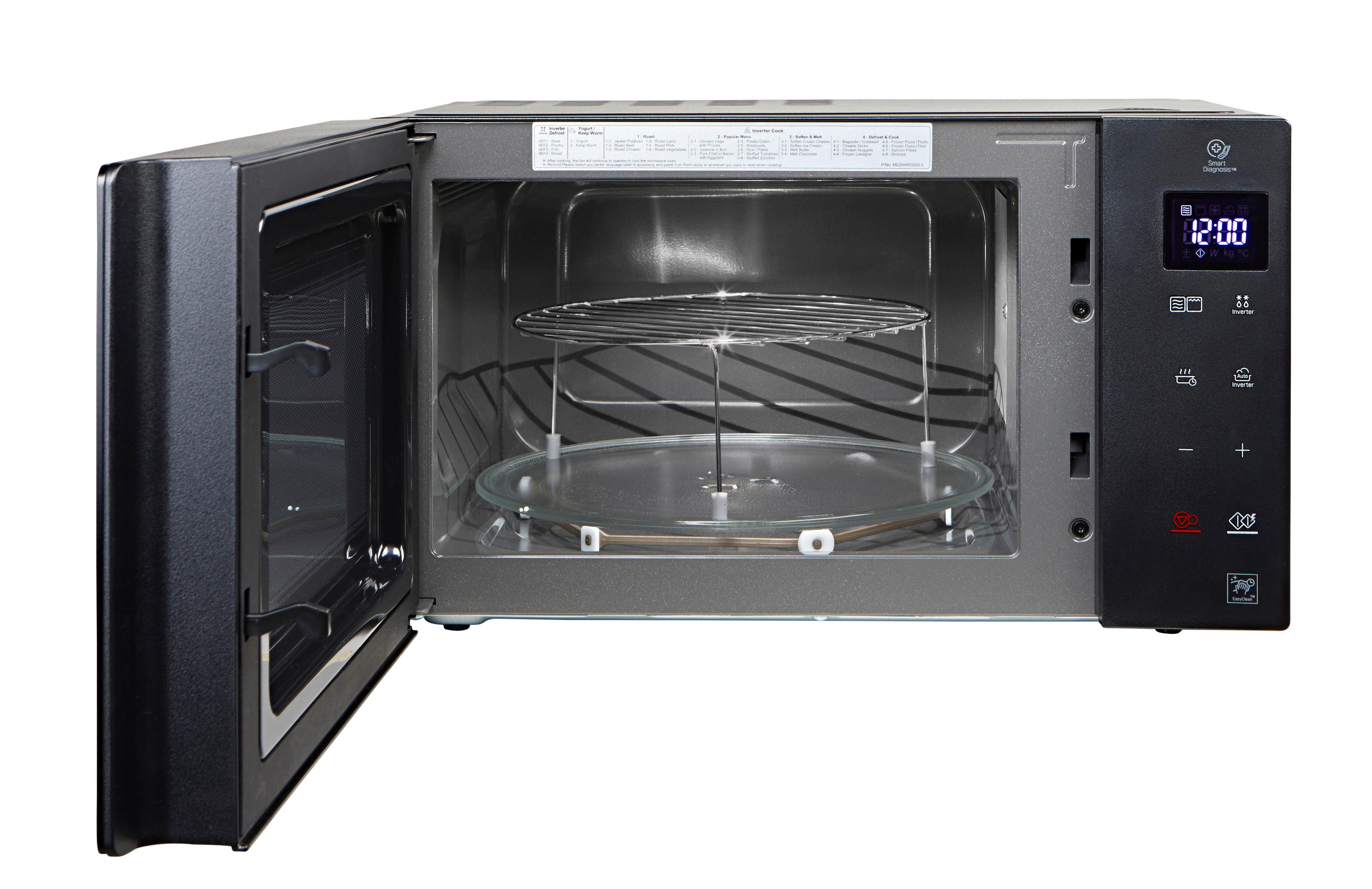 LG Mikrowelle MH 6535 GIS, Grill, 25 l, Smart Inverter Technologie, echte Glasfront