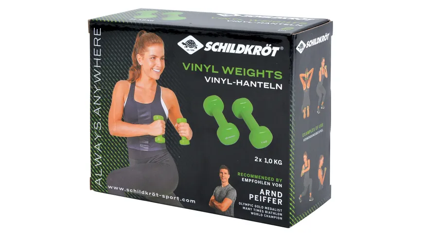 Schildkröt-Fitness - Vinyl Hantel Set, 2 x 1,0 kg